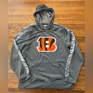 #536 CINCINNATI BENGALS (Team Apparel) ZUBAZ OFFICIAL FAN HOODIE (NFL) shop